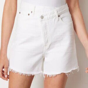 Agolde Criss Cross Short - White/28 EUC